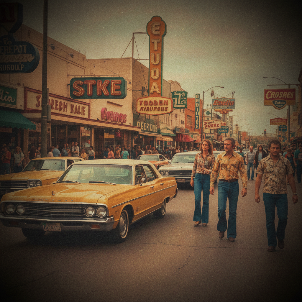 AI artistic photo filter vintage retro color grading