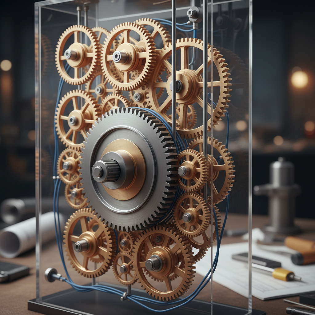 AI mechanical part machine component gears engineering