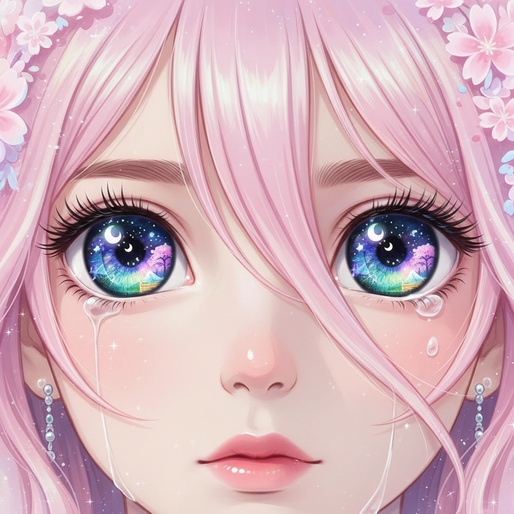 AI anime portrait Japanese animation style character