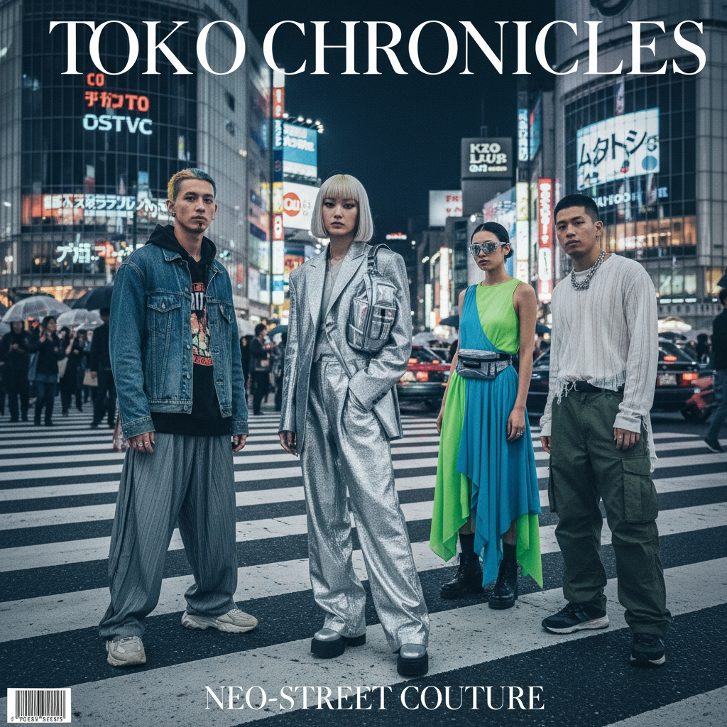 AI Japanese magazine editorial fashion Tokyo aesthetic