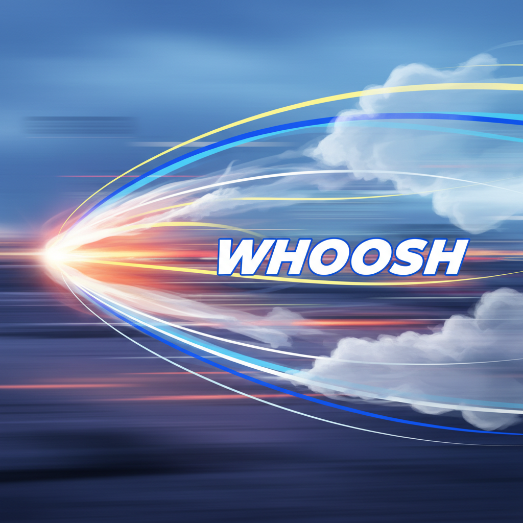Whoosh sound effect motion blur speed transition dynamic