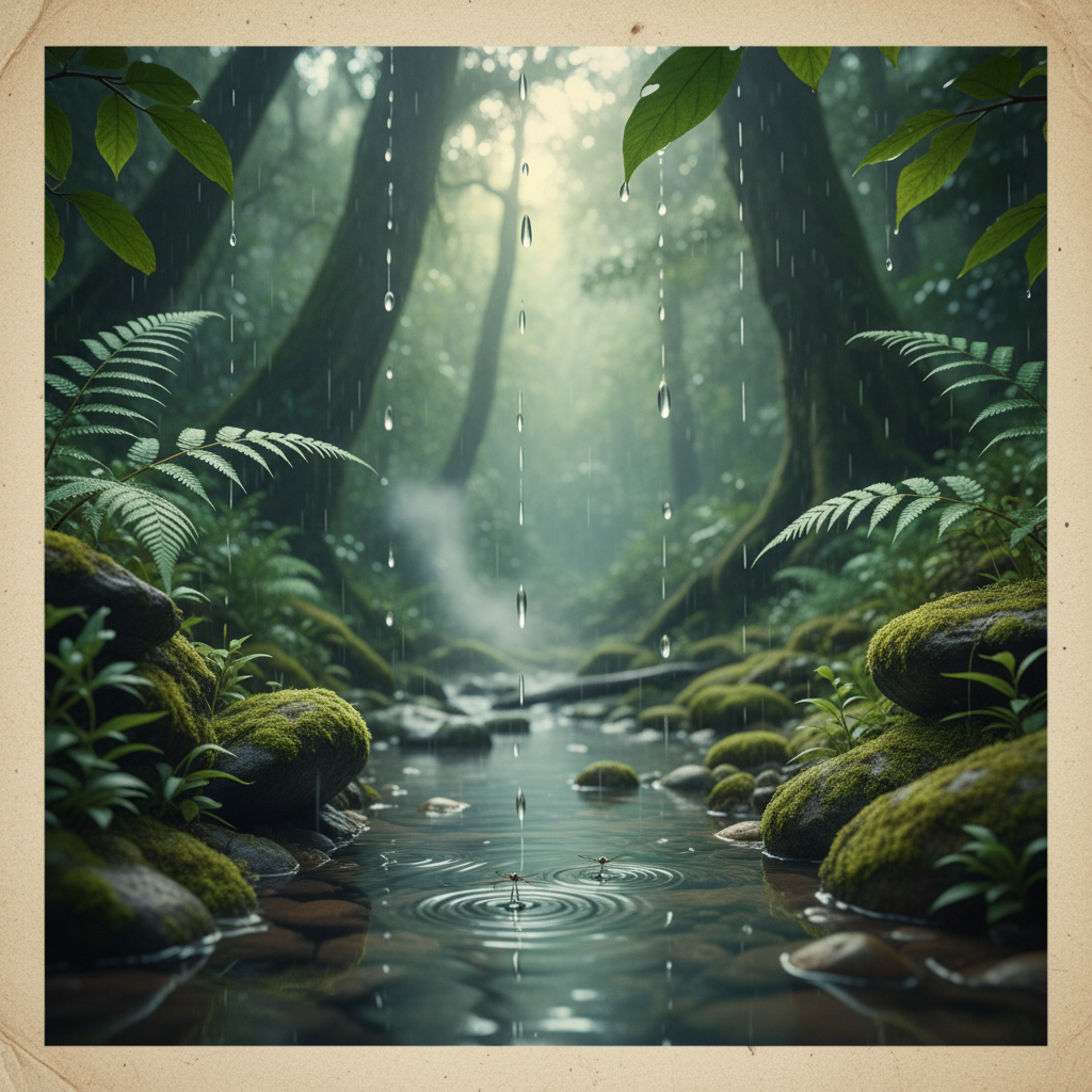 Ambient sounds nature rain forest zen peaceful soundscape