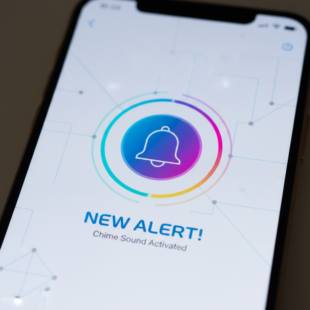Notification sounds phone alert chime bell UI digital