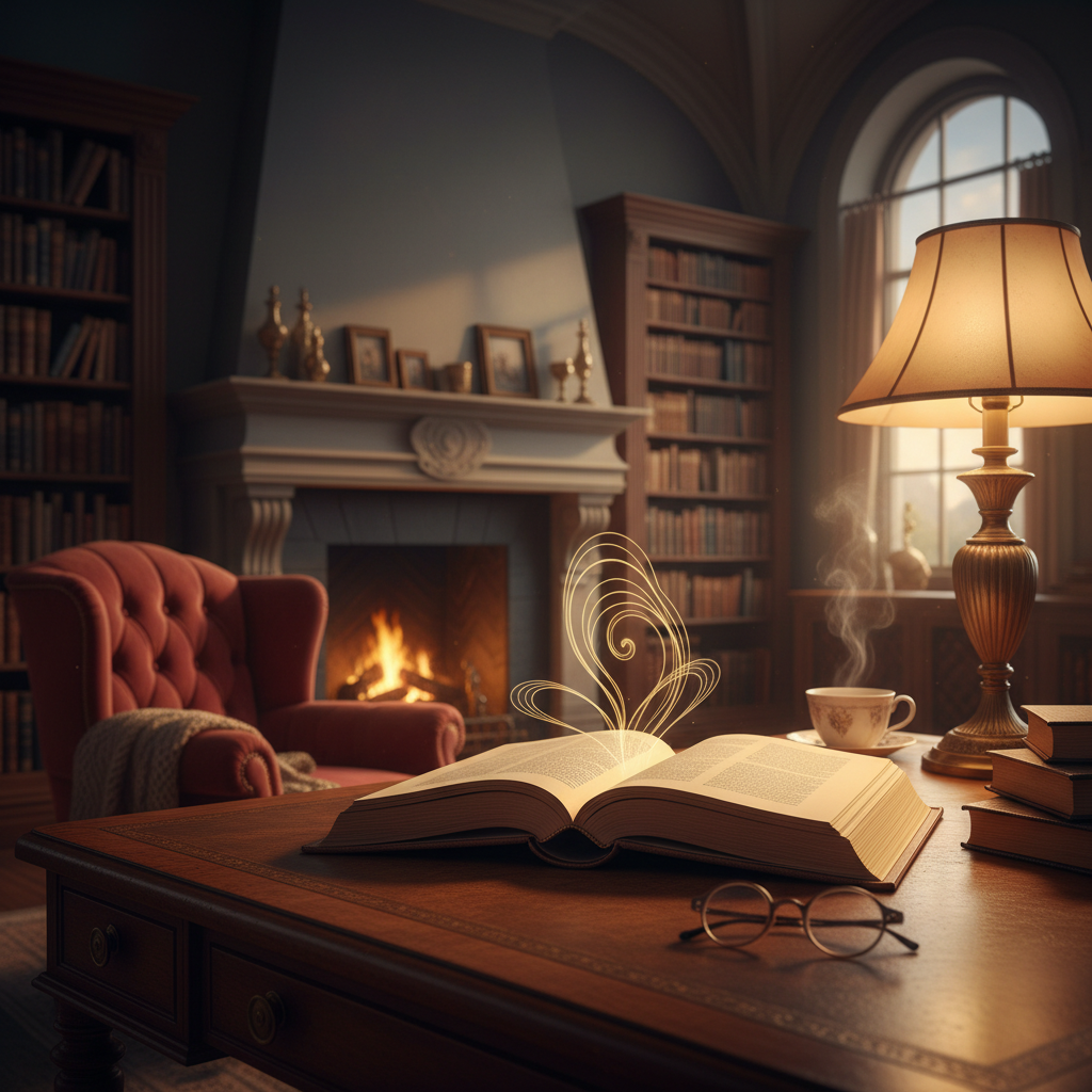 Narrator voice storytelling audiobook dramatic atmospheric wise