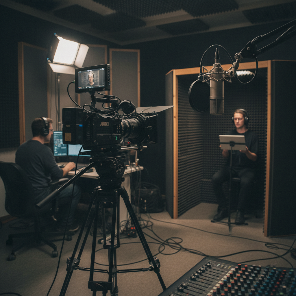 Video voiceover documentary film camera microphone production