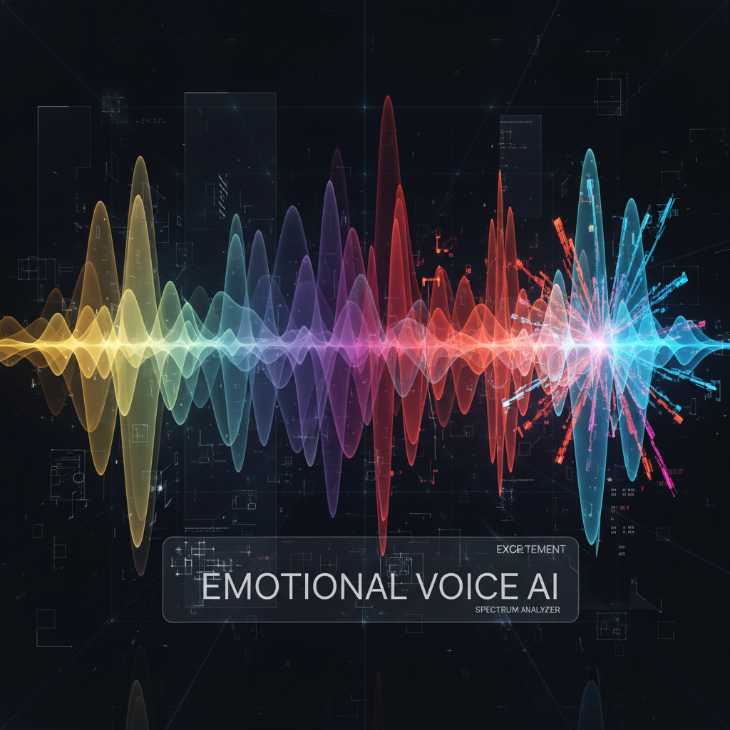Emotional voice AI synthesis expressive waveforms human emotions audio