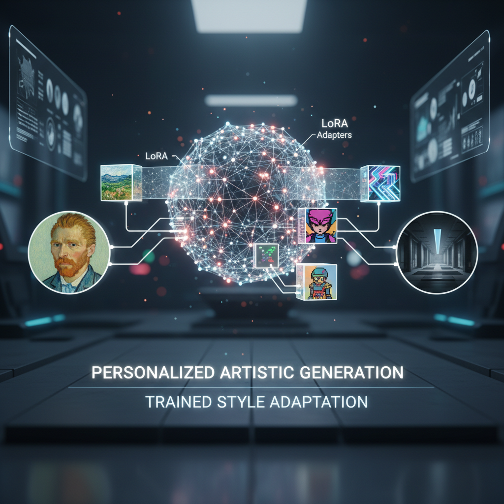 LoRA custom style AI model personalized trained neural network