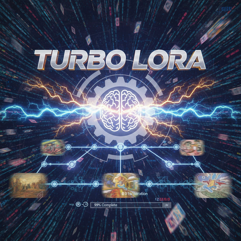 Turbo LoRA fast custom style training lightning speed neural network