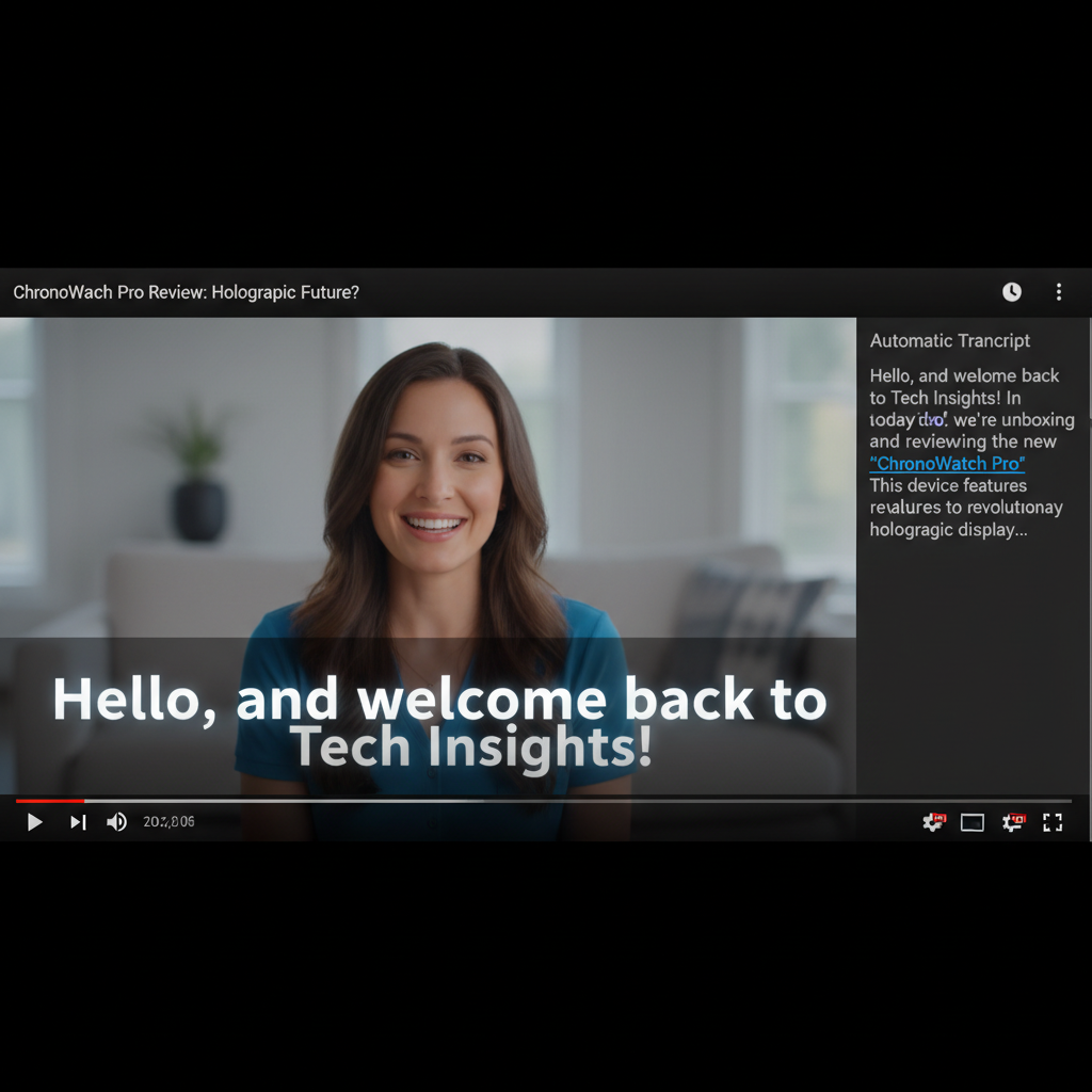 AI YouTube captions automatic subtitles video transcription accessibility