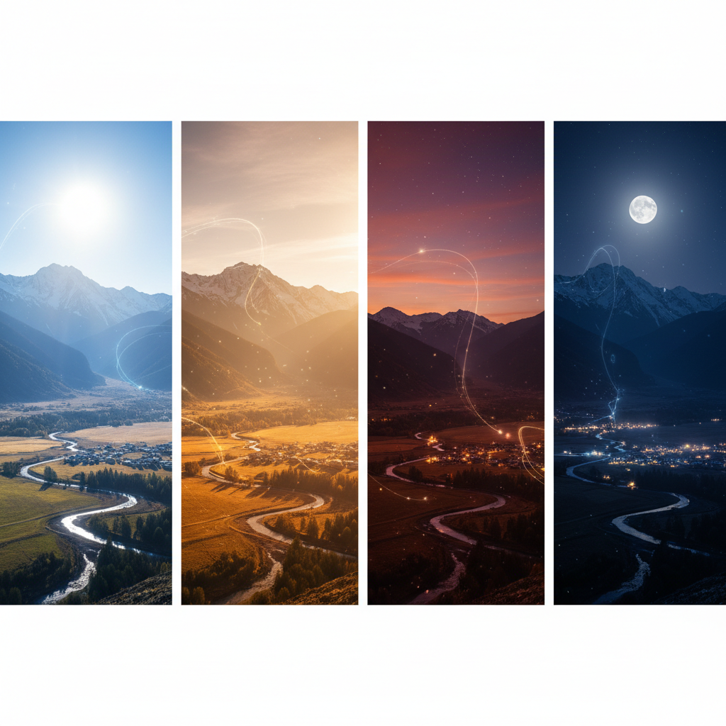 AI change time of day lighting transformation day night golden hour VFX