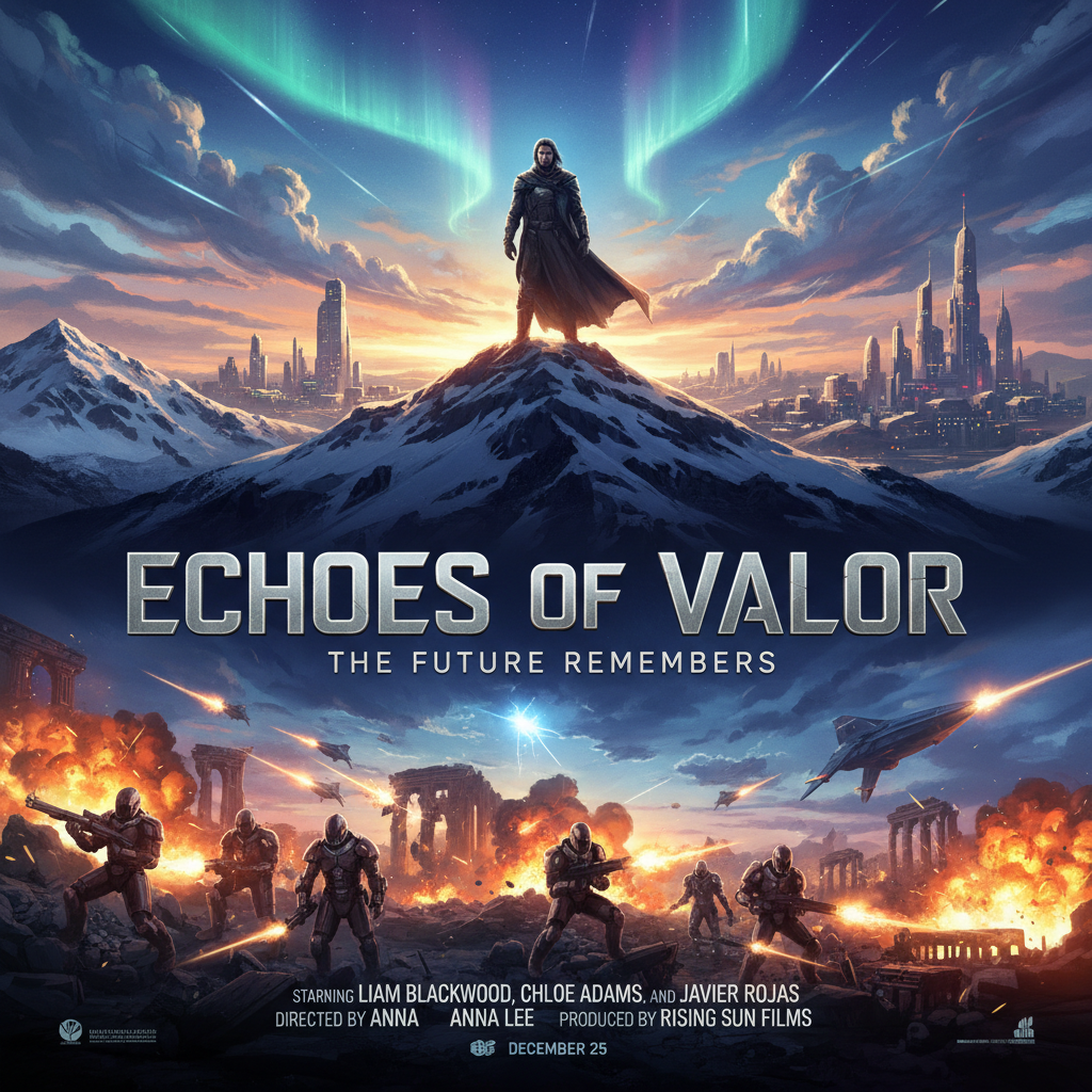 AI movie poster film promotion cinematic Hollywood blockbuster artwork