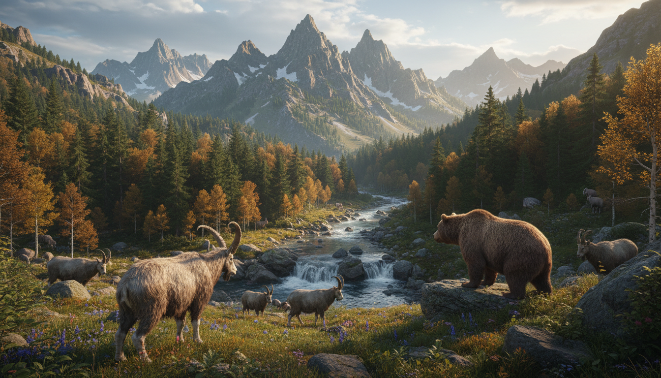 AI generated landscape showing natural detail quality