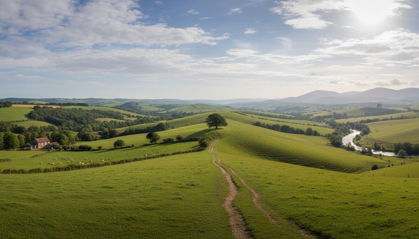 AI background outpainting example with easy extension