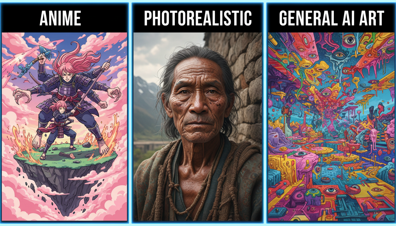 Three-way comparison of Tensor.Art, Apatero, and PixAI