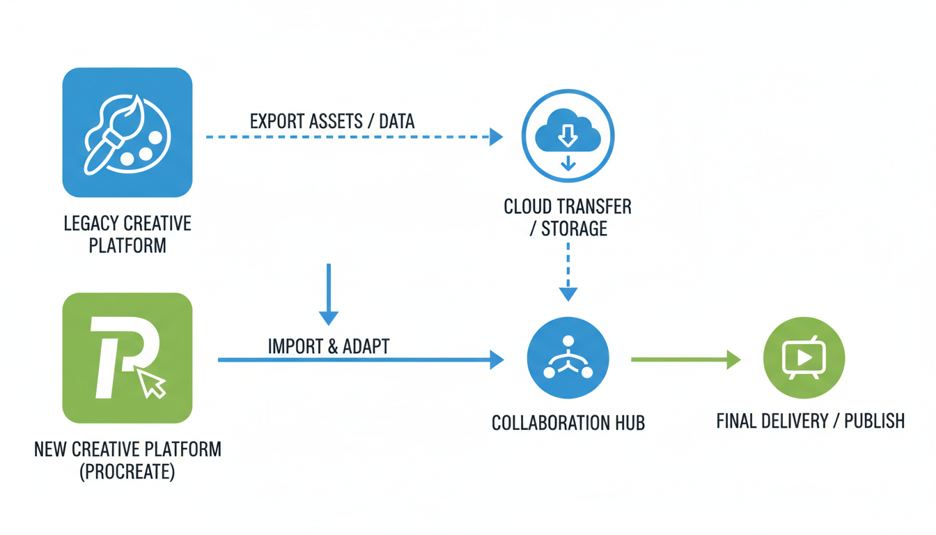 Migration workflow between platforms