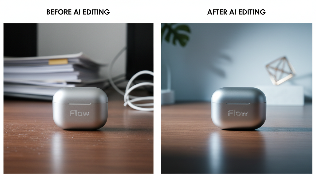 Before and after enhancement