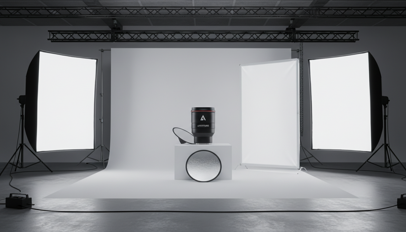 Professional lighting setup concept