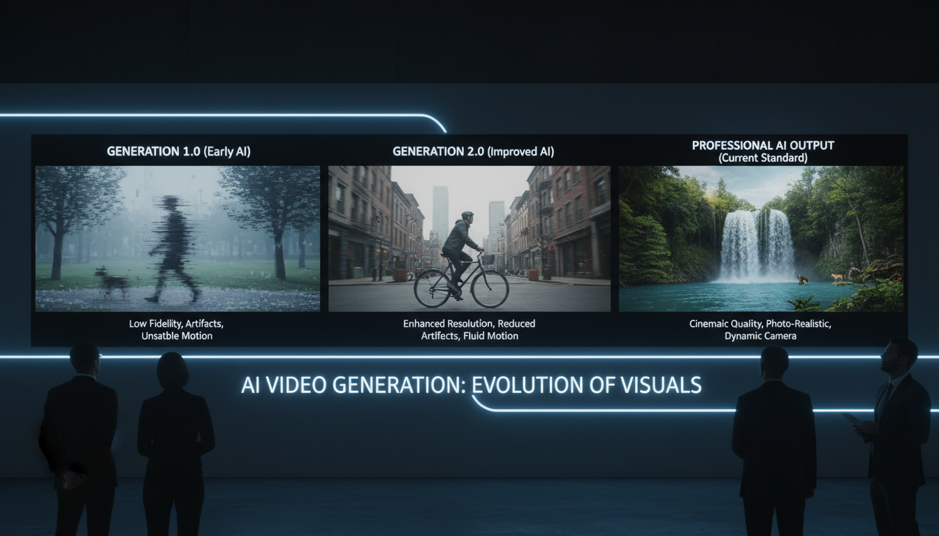 AI video generation quality output