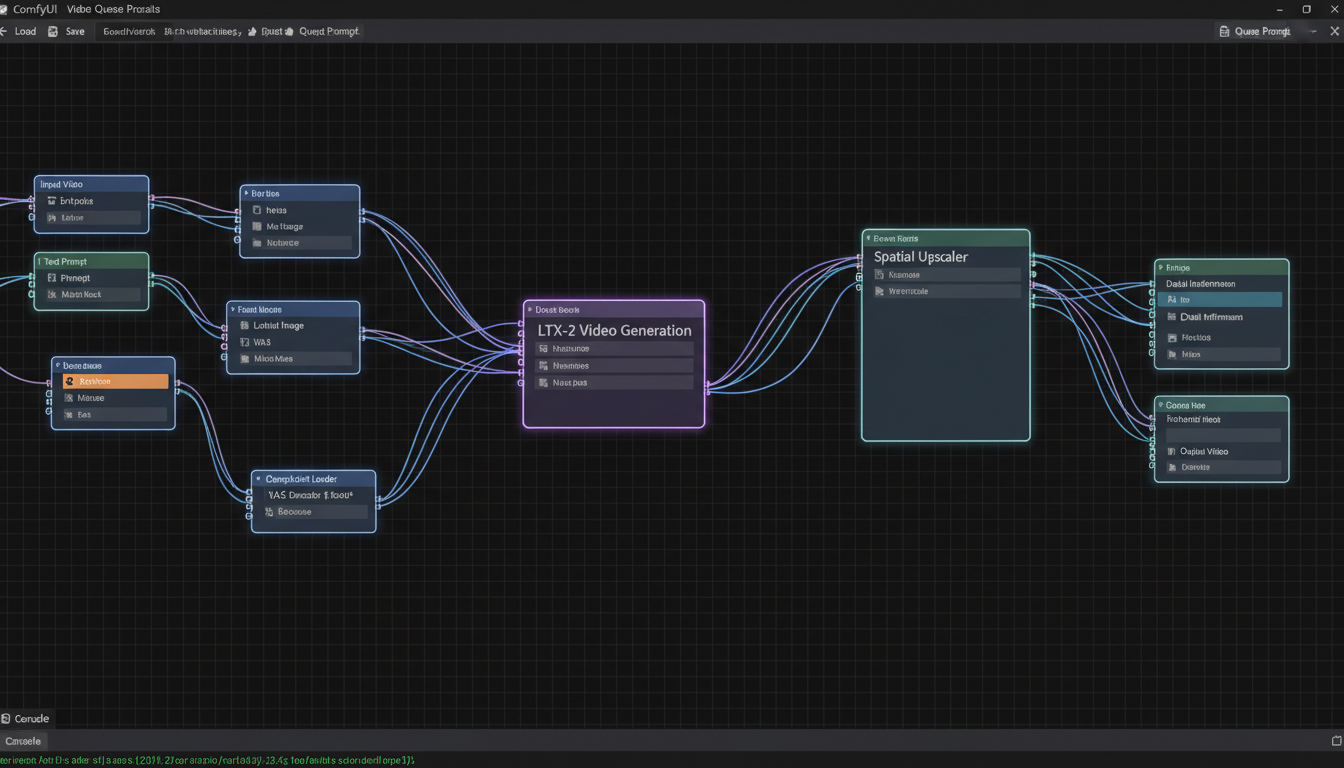 ComfyUI LTX-2 upscaler workflow