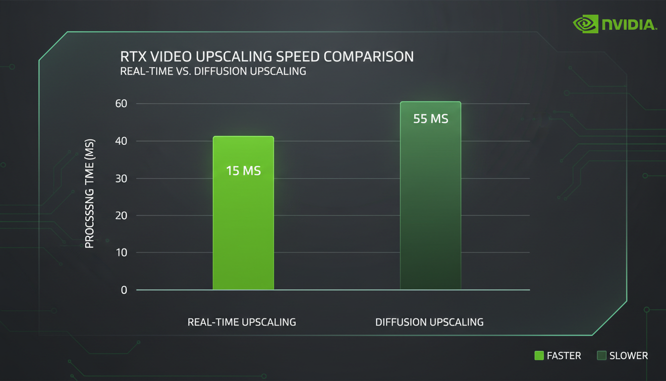 RTX Video vs Spatial Upscaler speed comparison