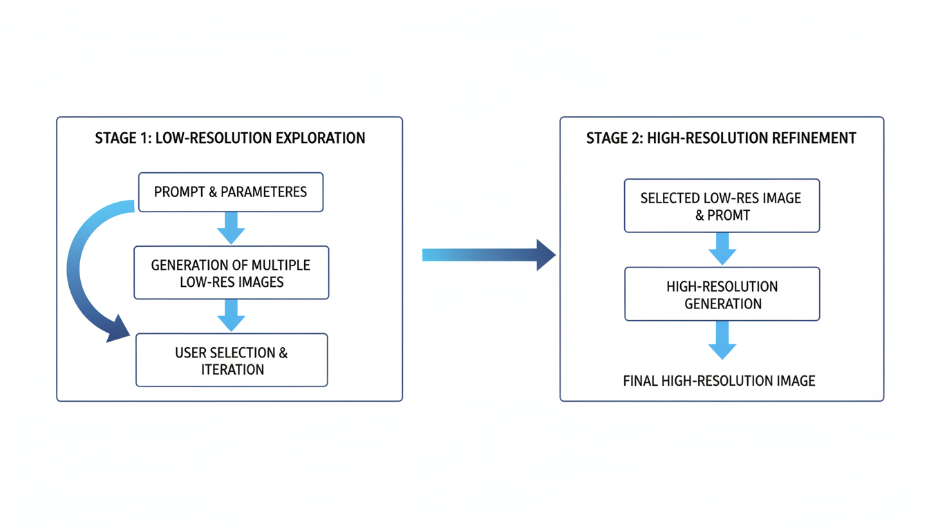 Two-stage workflow diagram