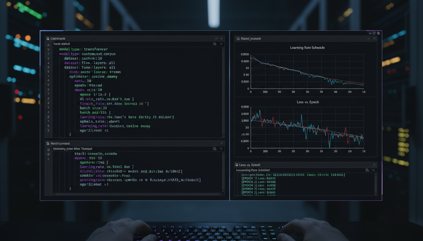 Training configuration interface