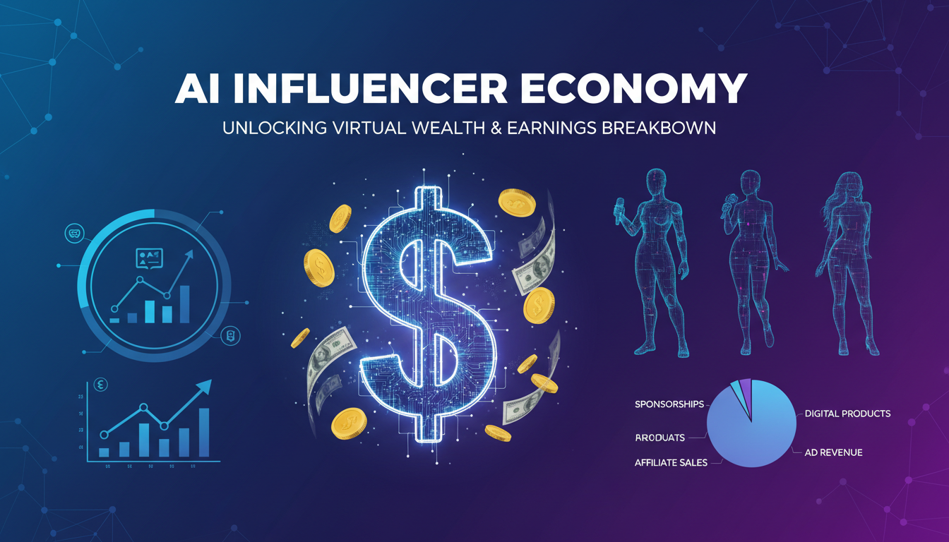 AI influencer income breakdown and earnings 2025