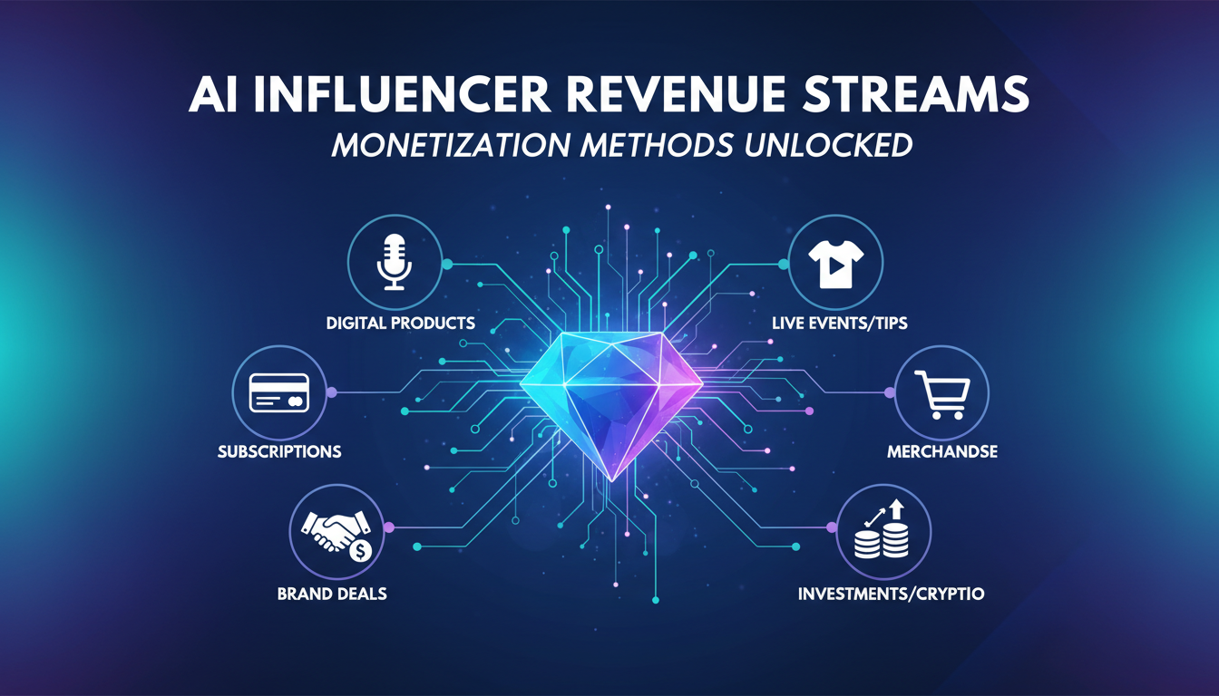 AI influencer revenue streams and monetization methods