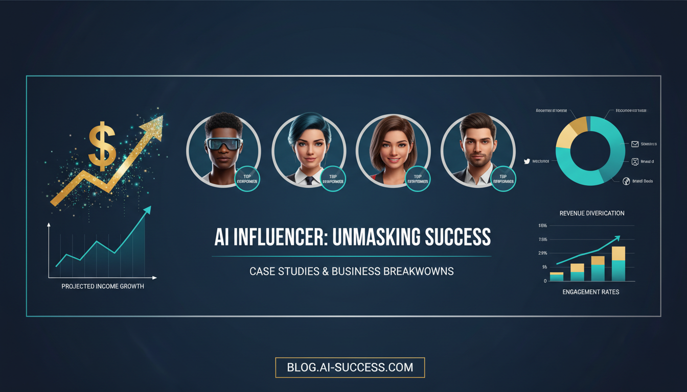 AI influencer earnings case studies and real income examples