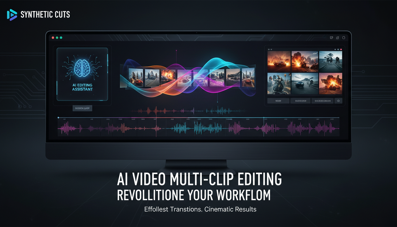 AI video multi-clip editing workflow guide for seamless transitions