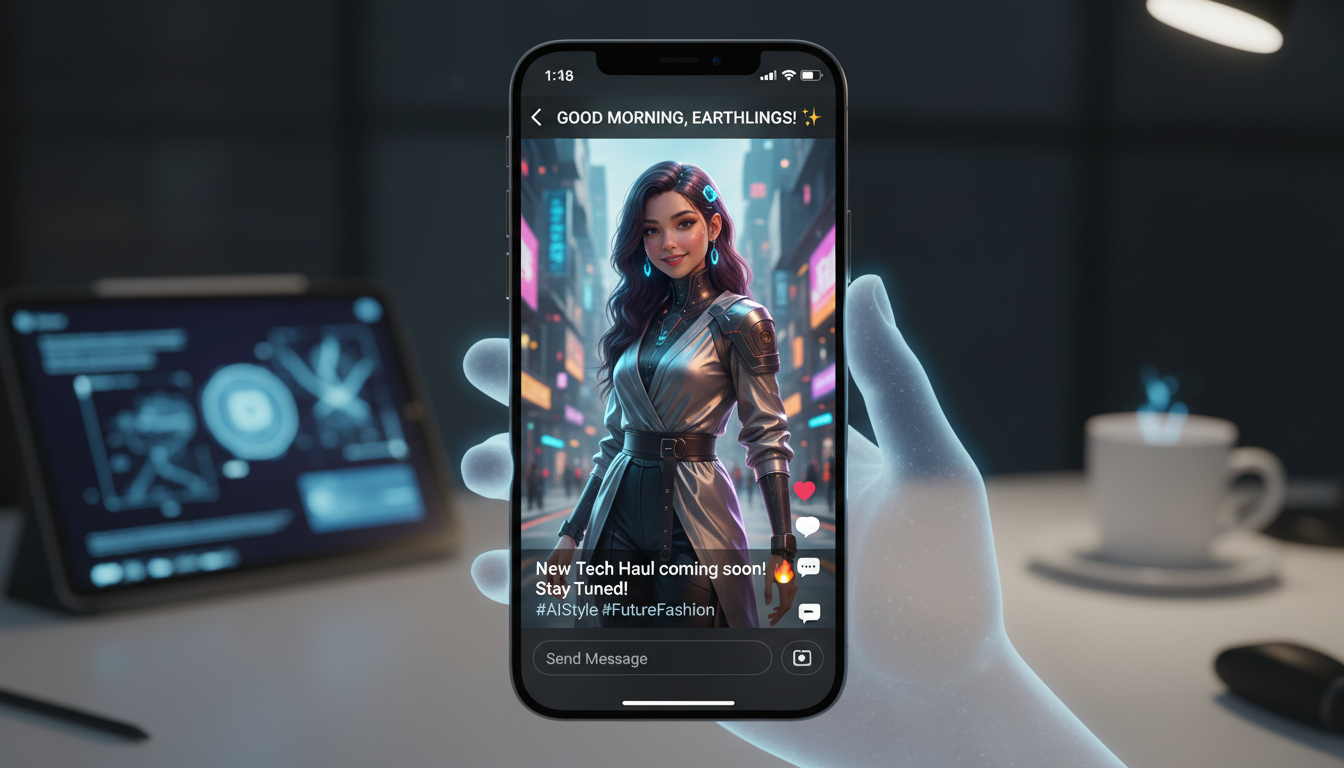 Instagram Stories content creation for AI influencer accounts