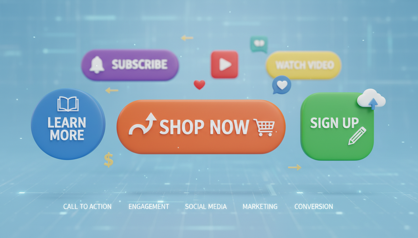 Call to action engagement and conversion buttons