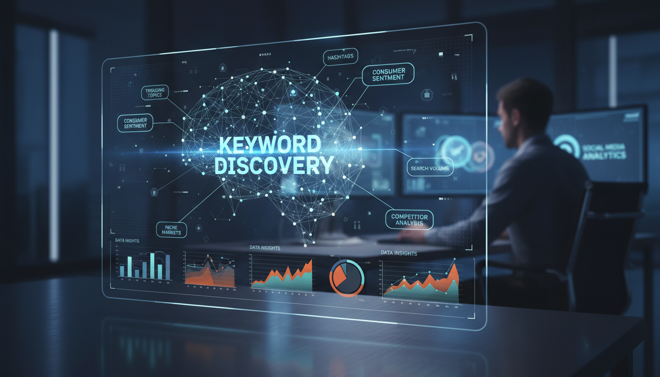 Social media analytics and keyword research