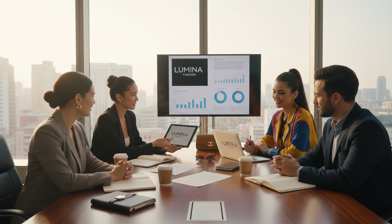 Brand collaboration meeting and partnership planning