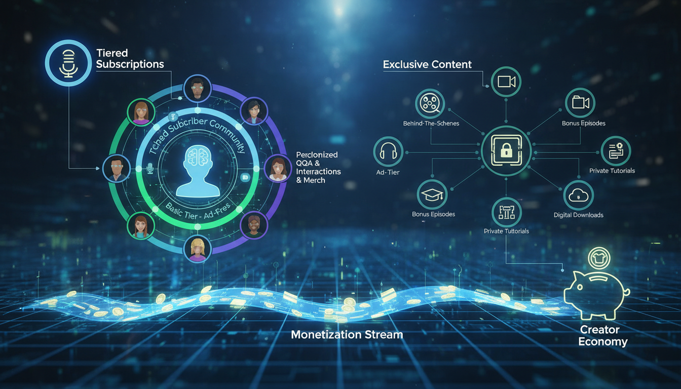 Creator economy monetization with subscriber community building