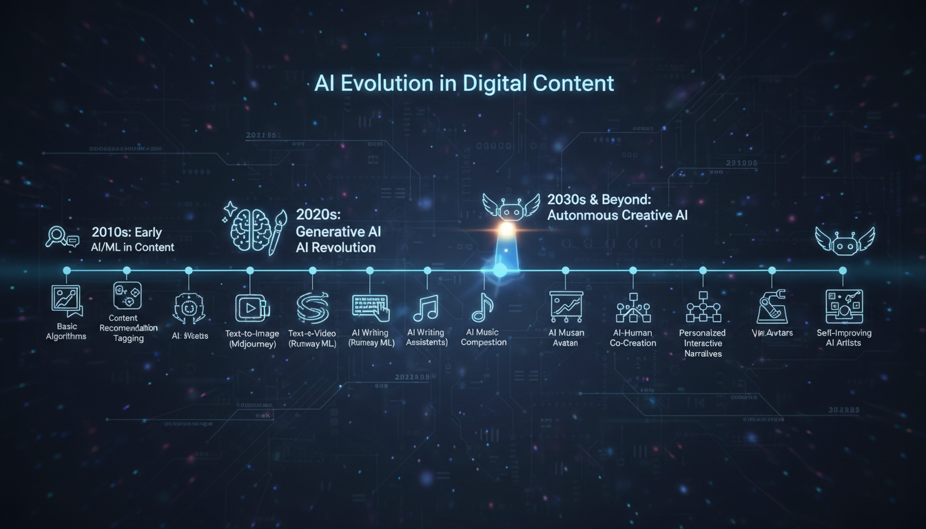 AI evolution timeline showing progress and innovation