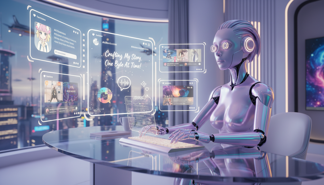 AI influencer developing unique voice and personality