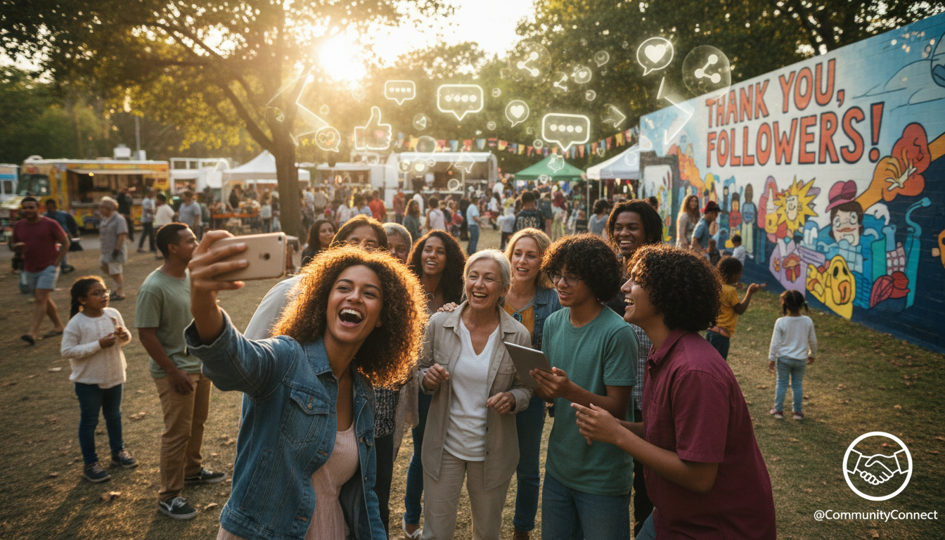 Community engagement and follower appreciation