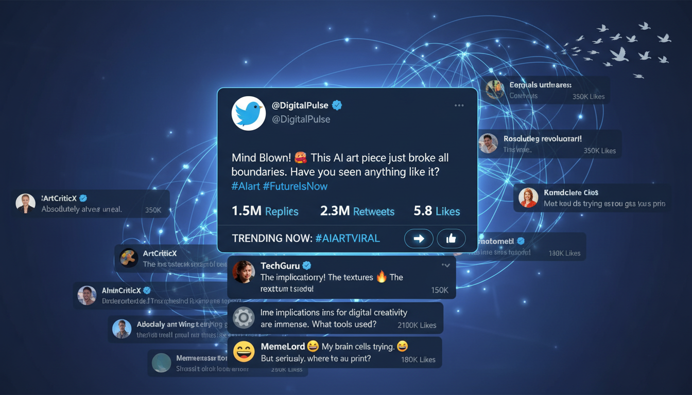 Viral tweet engagement with replies