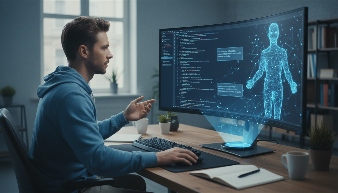 AI coding assistant helping with development