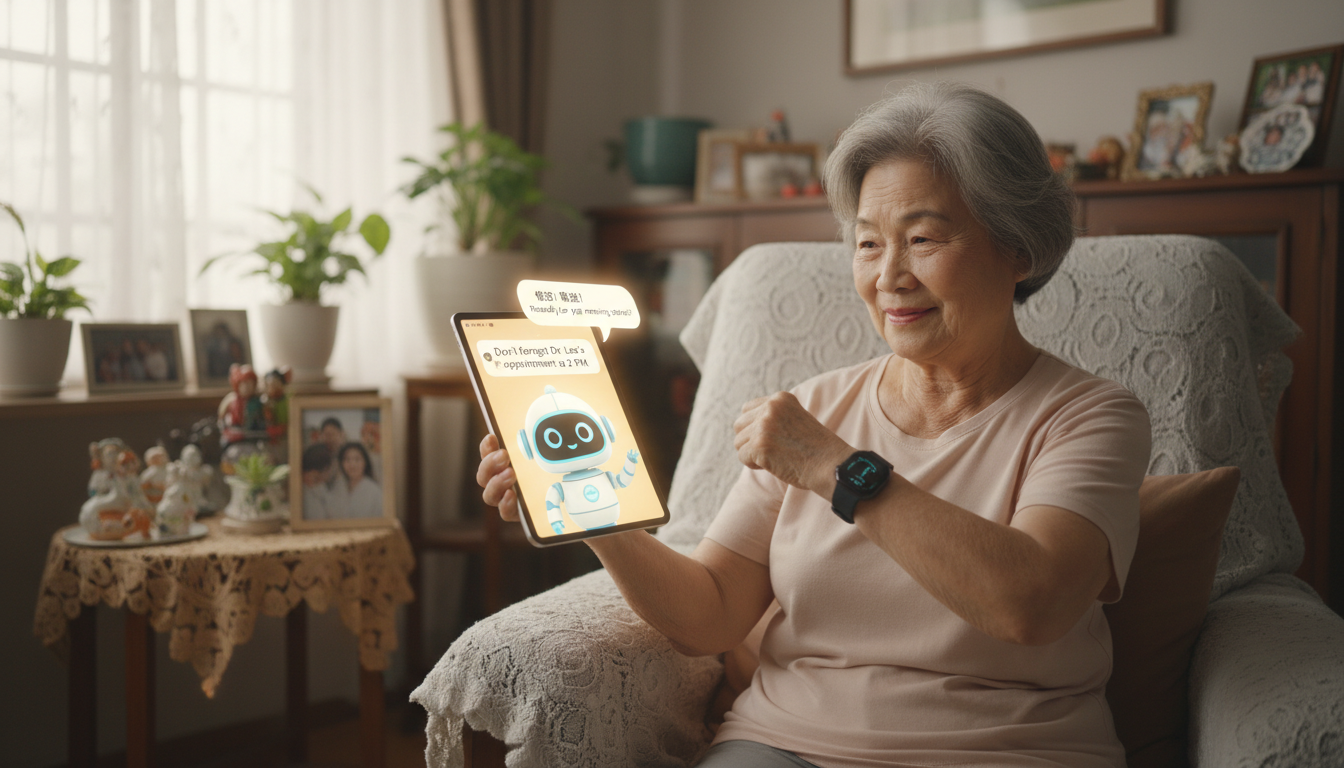 Elderly person companionship through technology