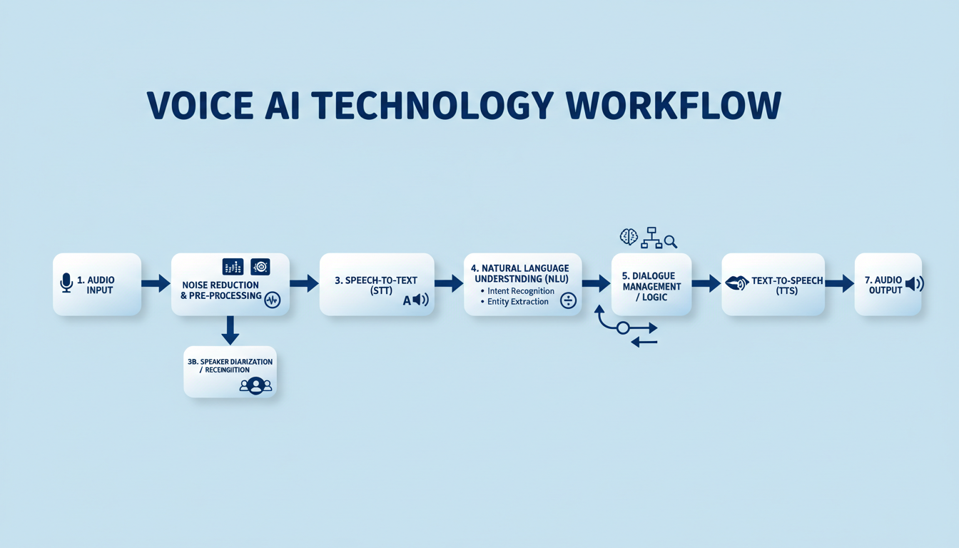 Voice AI technology workflow diagram
