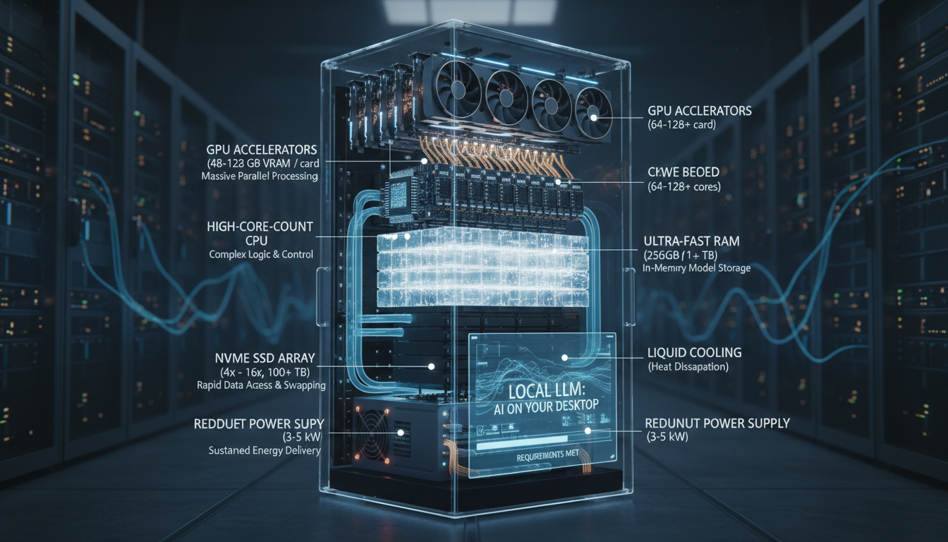 Local LLM hardware requirements visualization