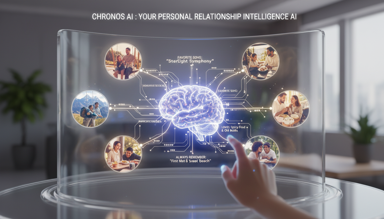 Personalização de memória de relacionamento conceito IA