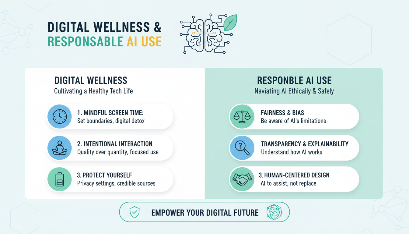 数字健康负责任AI使用信息图