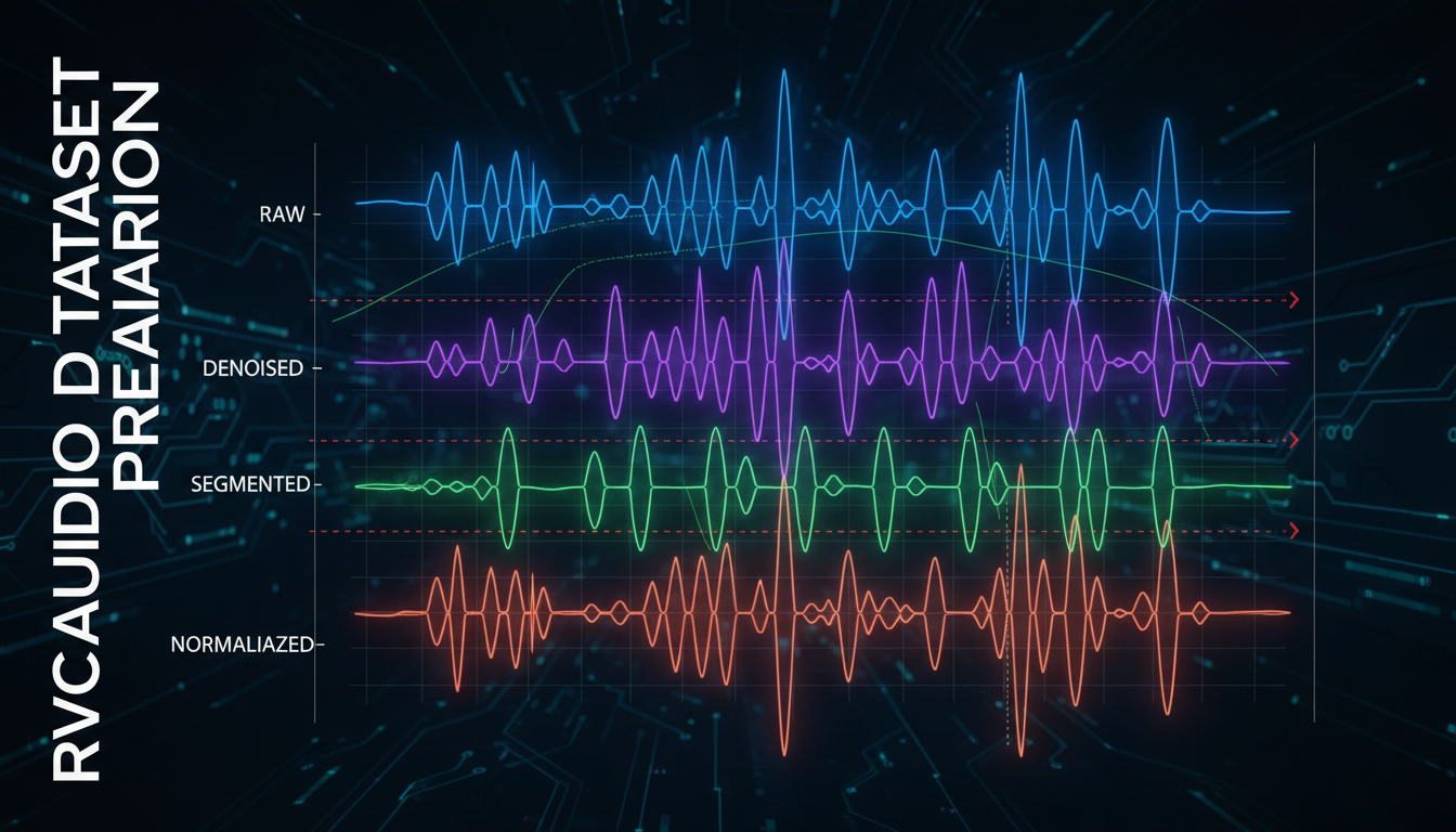 RVC audio dataset preparation waveform visual