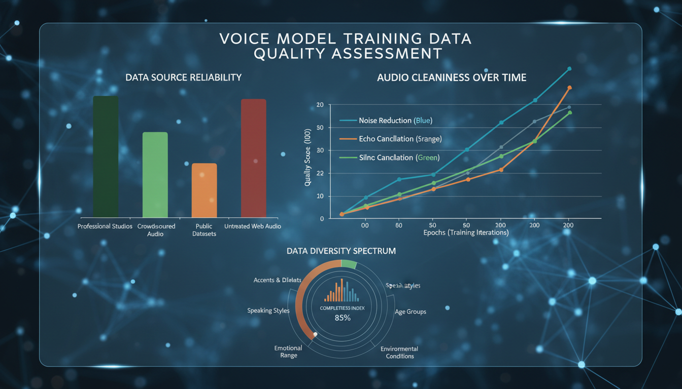 Voice model training data quality chart