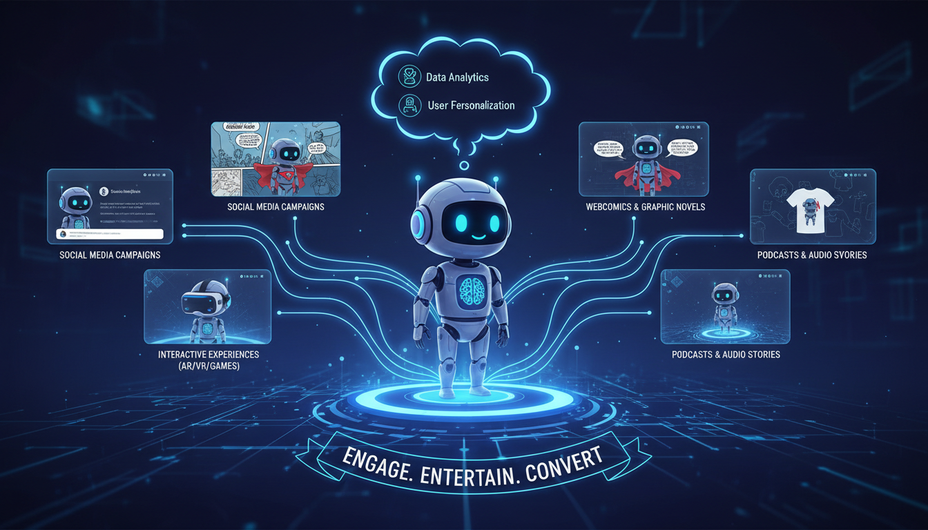 AI character marketing content strategy visual