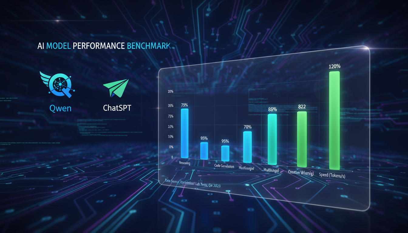 Qwen ChatGPT performance benchmark visual