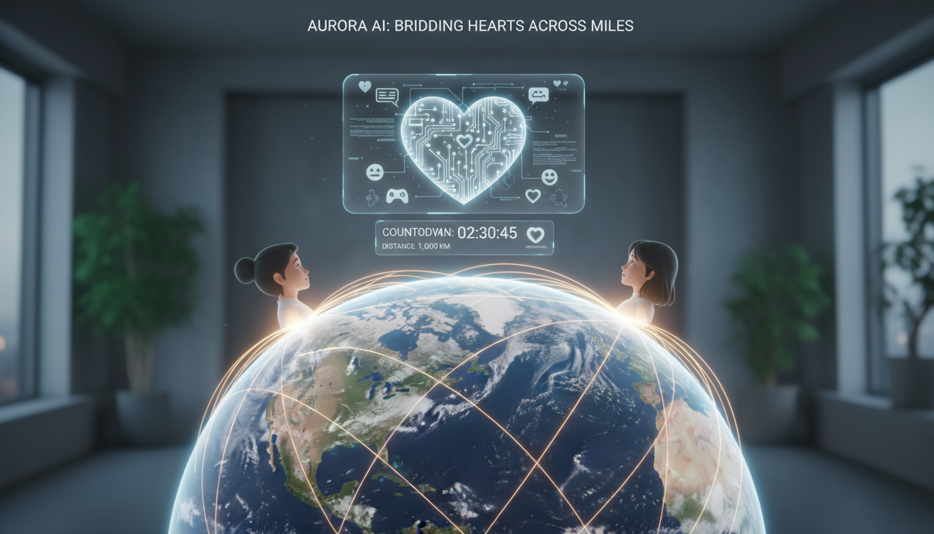 Conexão de relacionamento à distância apoio IA